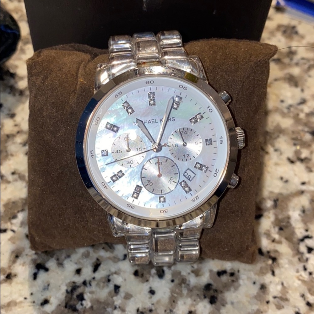 Michael Kors Watch clear with iridescent face